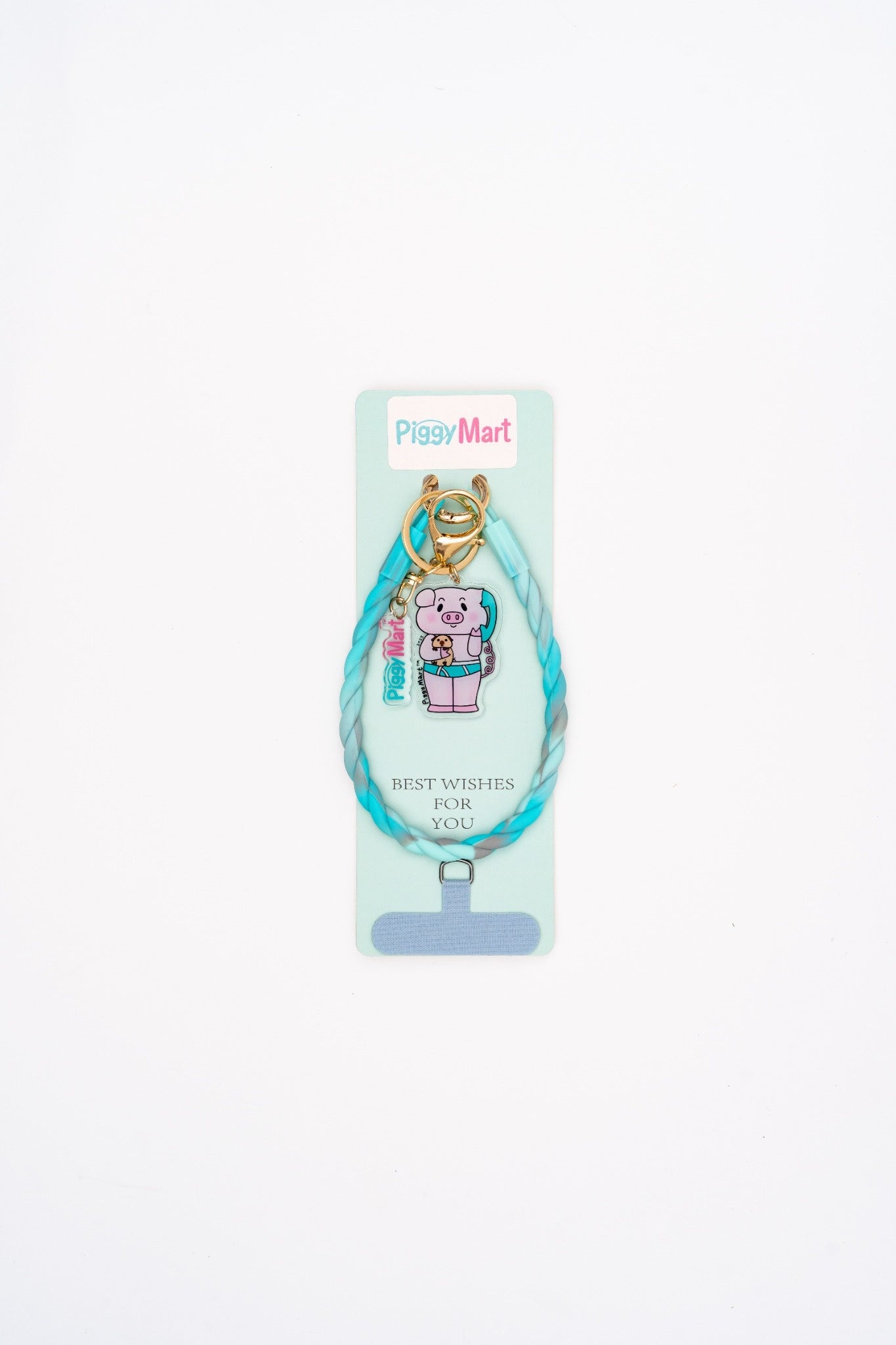 Piggy & Panda Braided Wrist Phone Strap Set