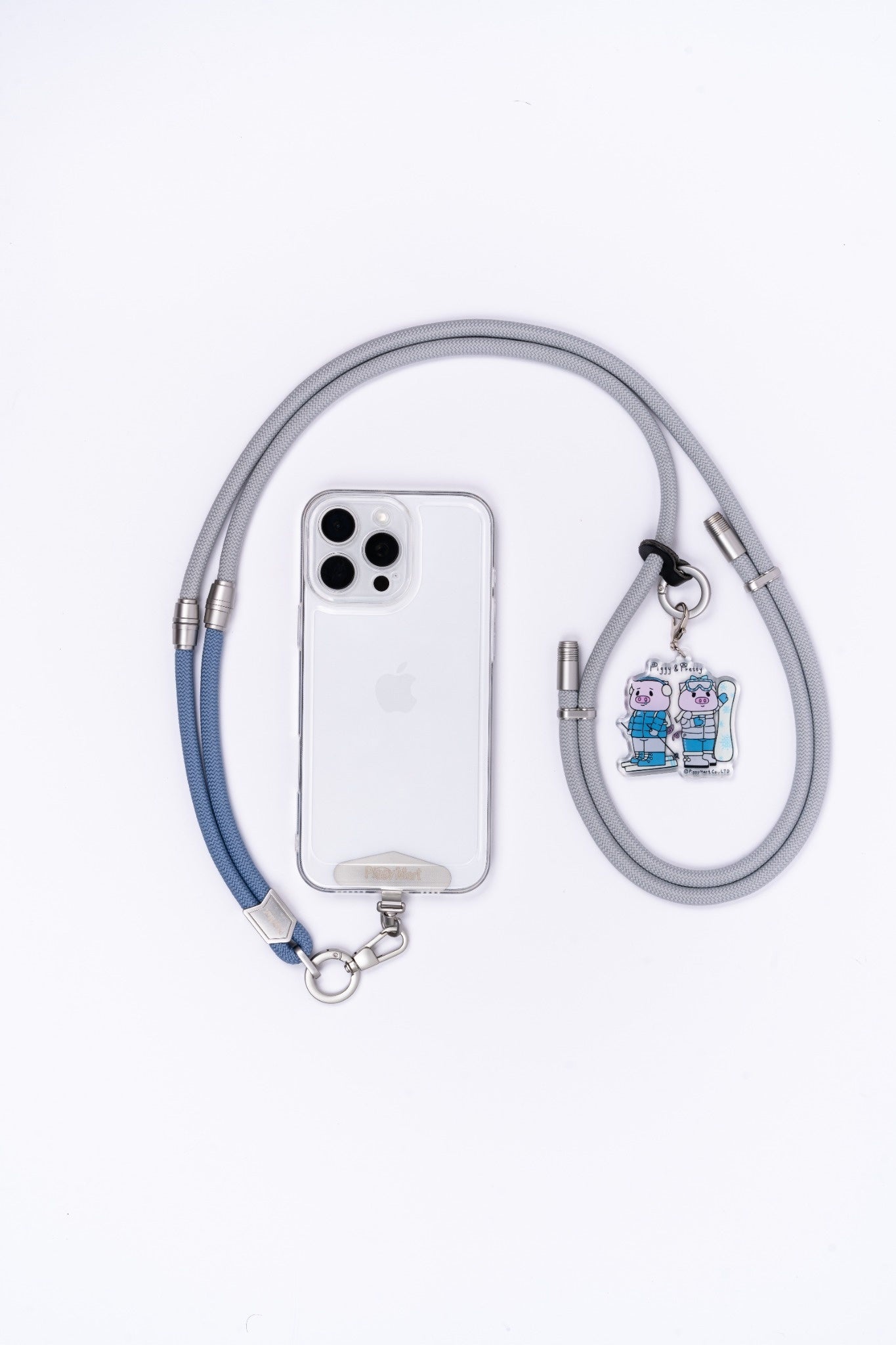 Piggy Couple Long Crossbody Phone Strap