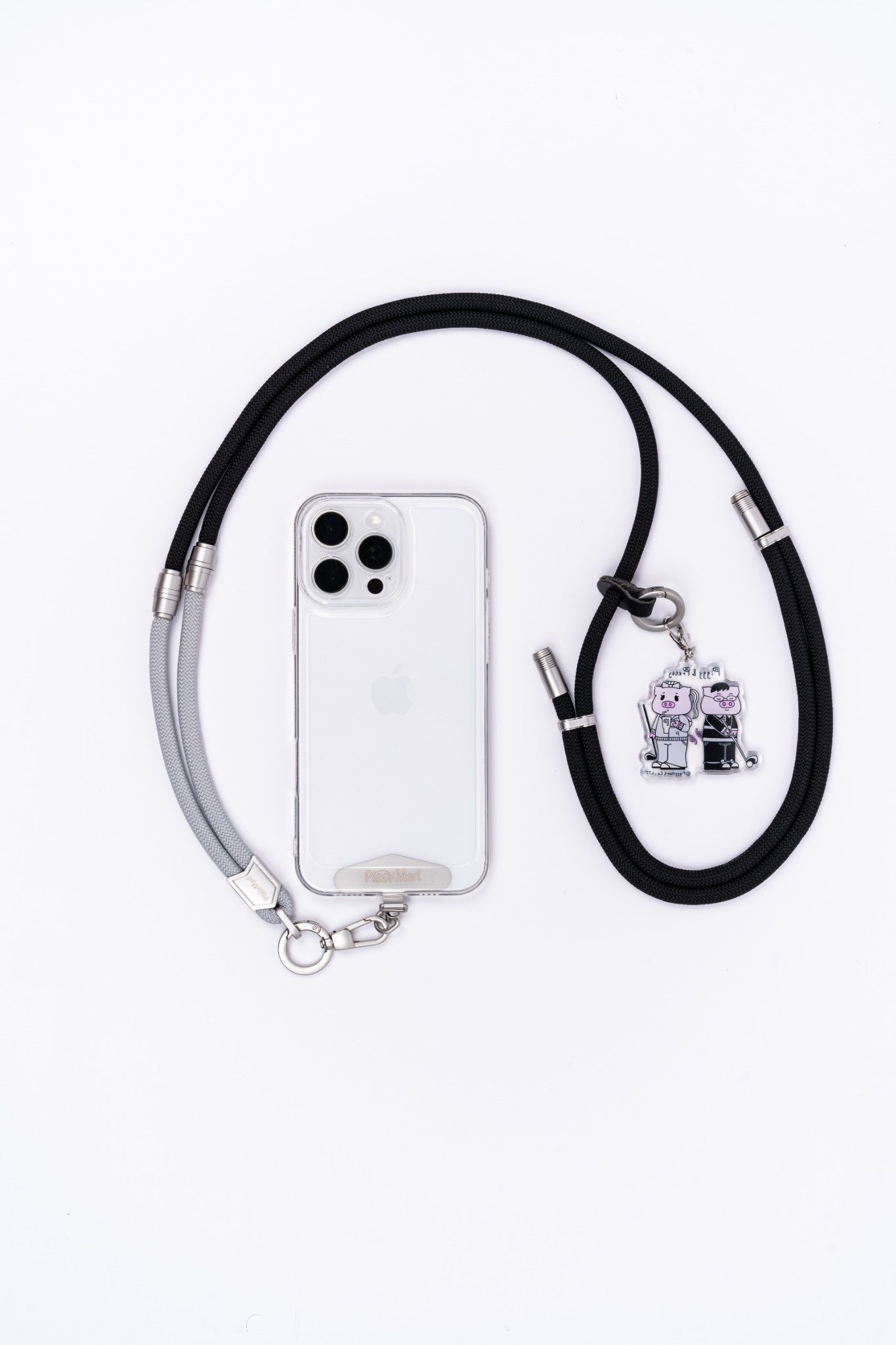 Piggy Couple Long Crossbody Phone Strap