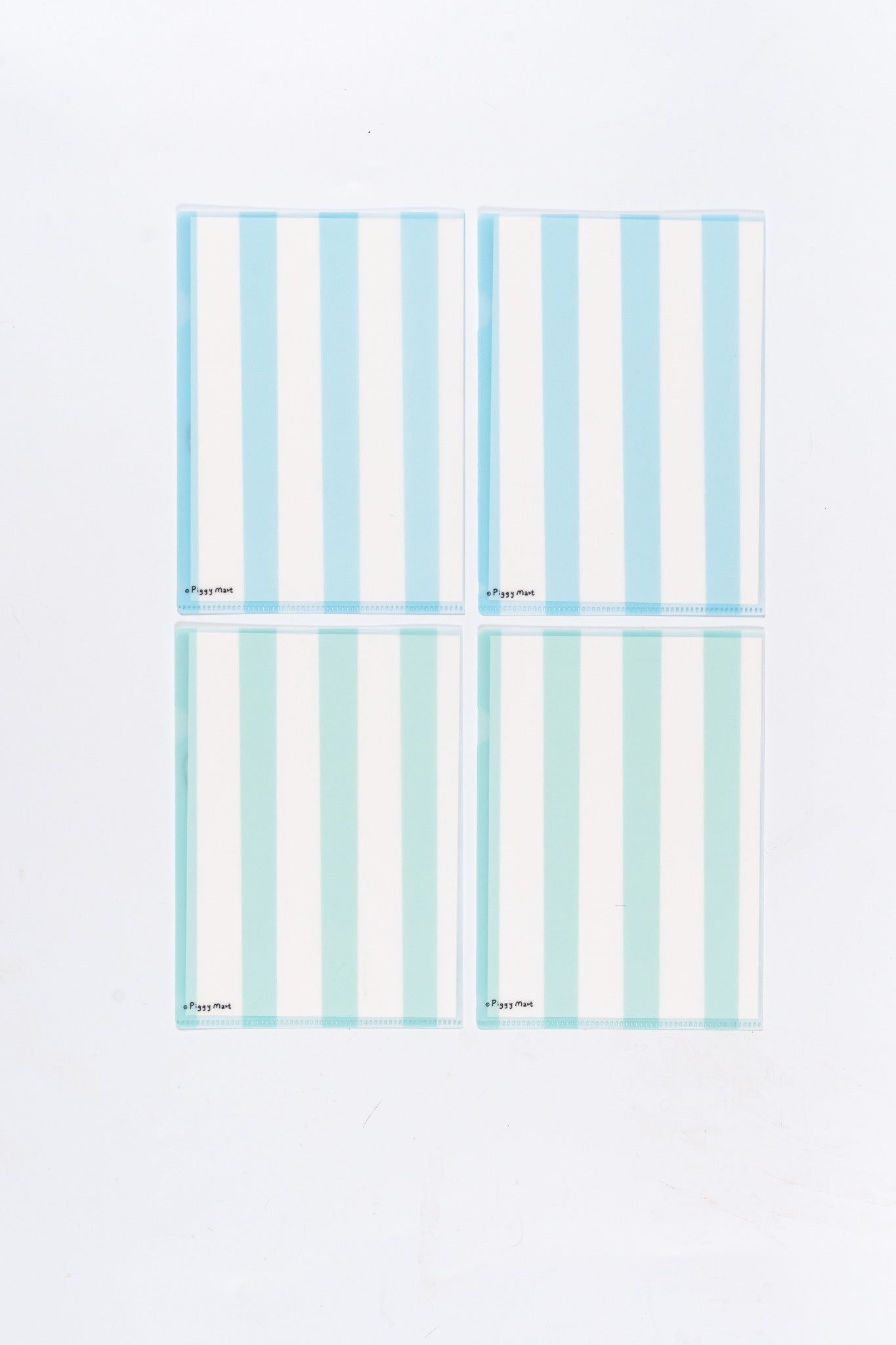 Piggy & Pretty A5 Pastel Stripe Clear Folder (Random Design)