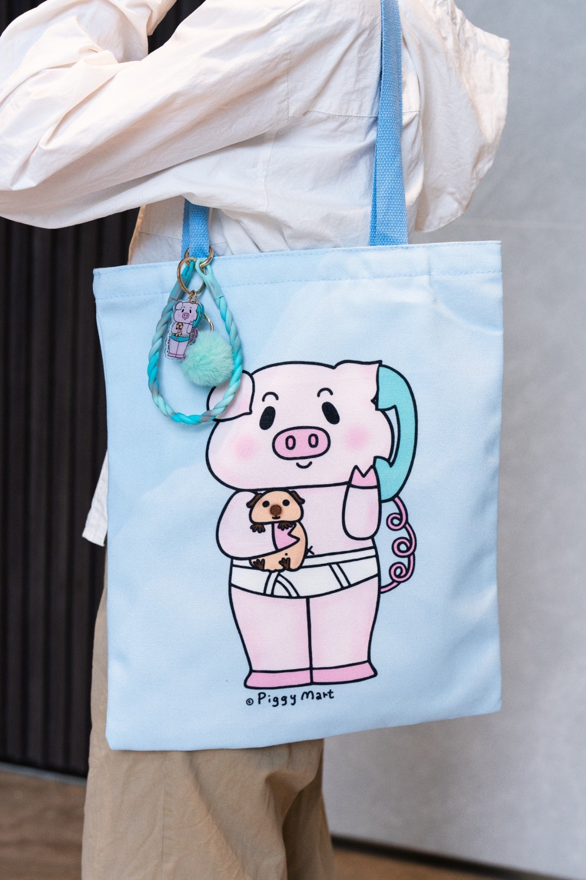 Piggy Mart Character Series Canvas Bag