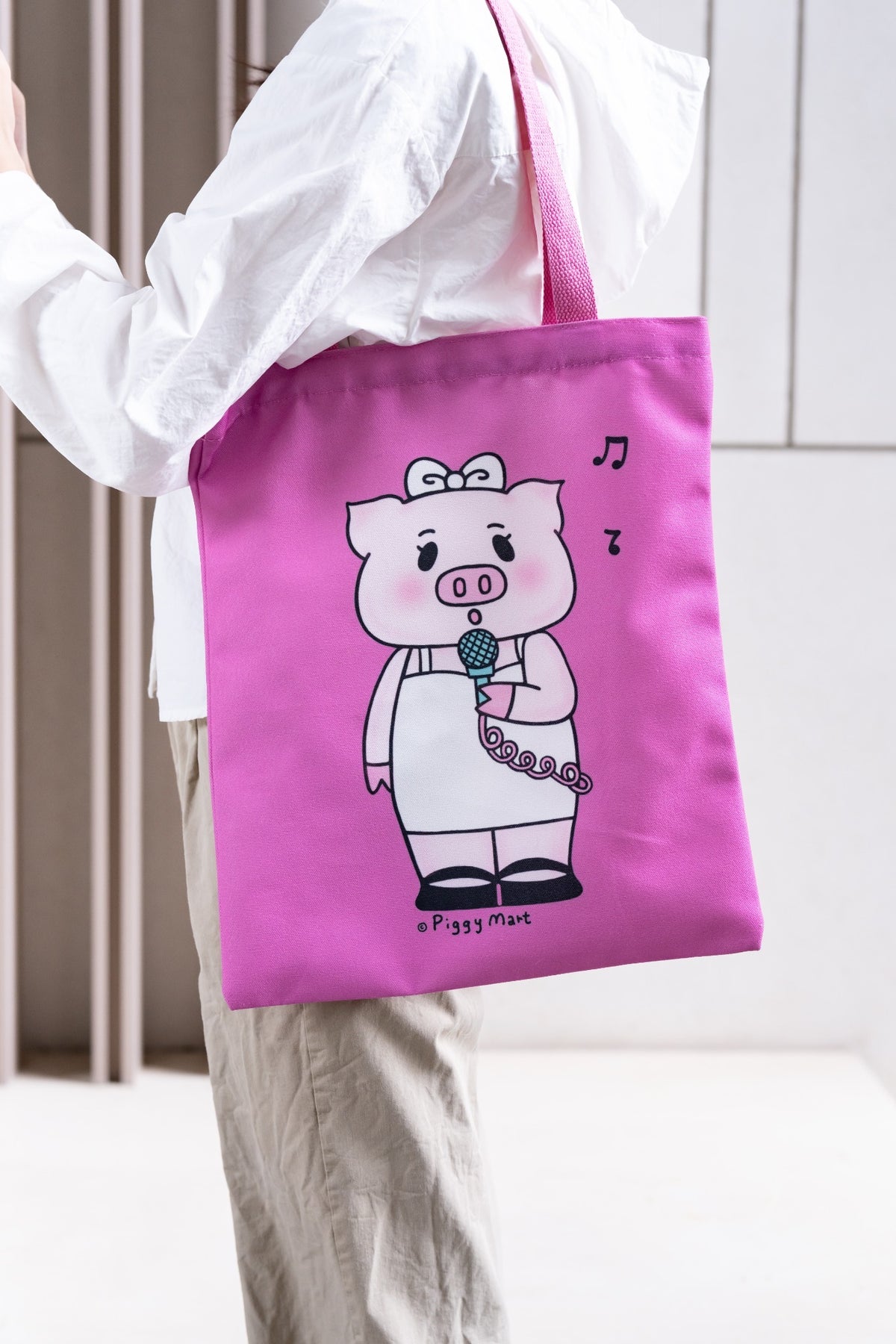 Piggy Mart Character Series Canvas Bag