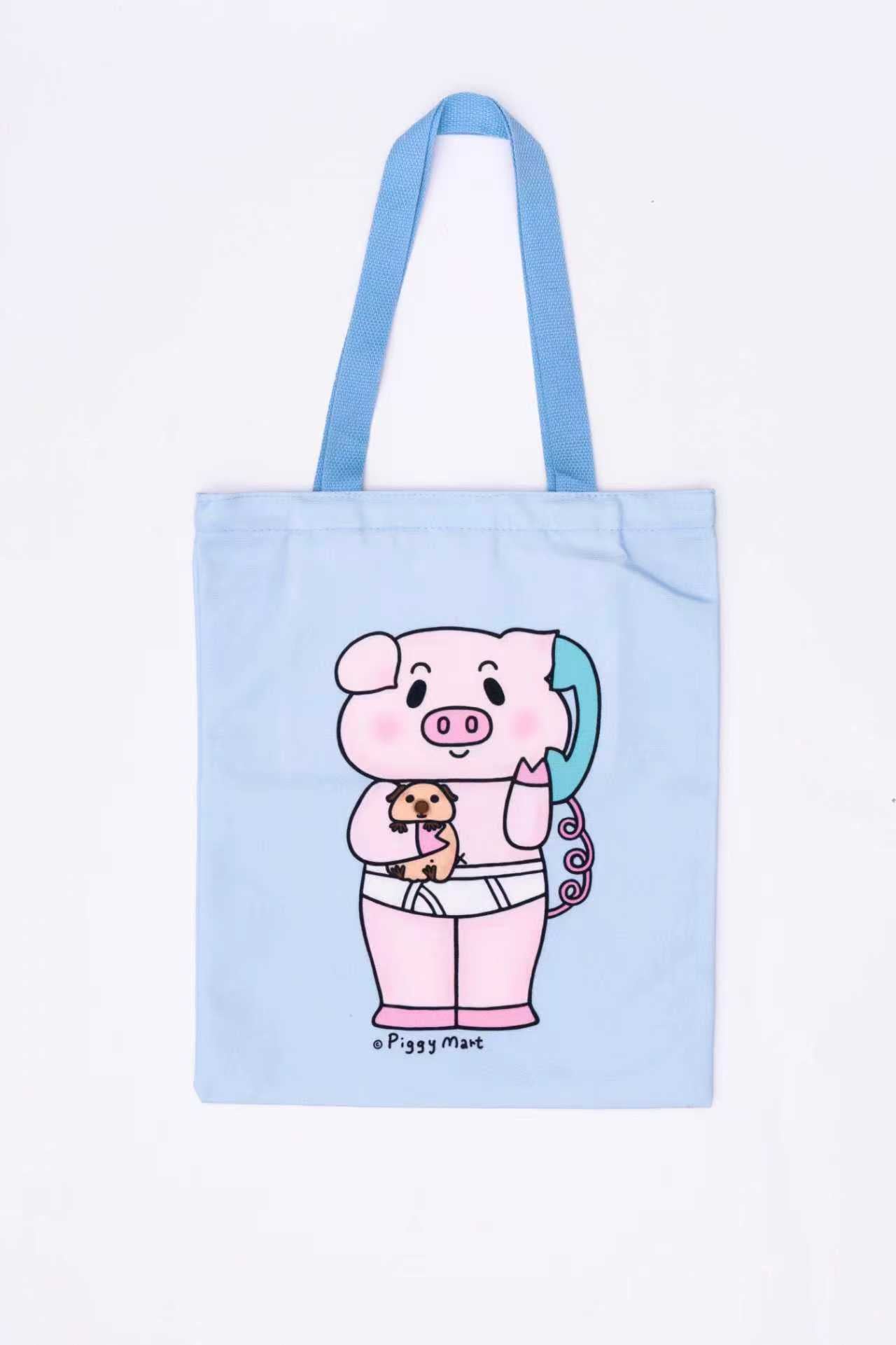 Piggy Mart Character Series Canvas Bag